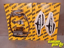 Can Am White Wind Deflector Hand Guard Kit w/ Mounting Kit Complete Wrap Around