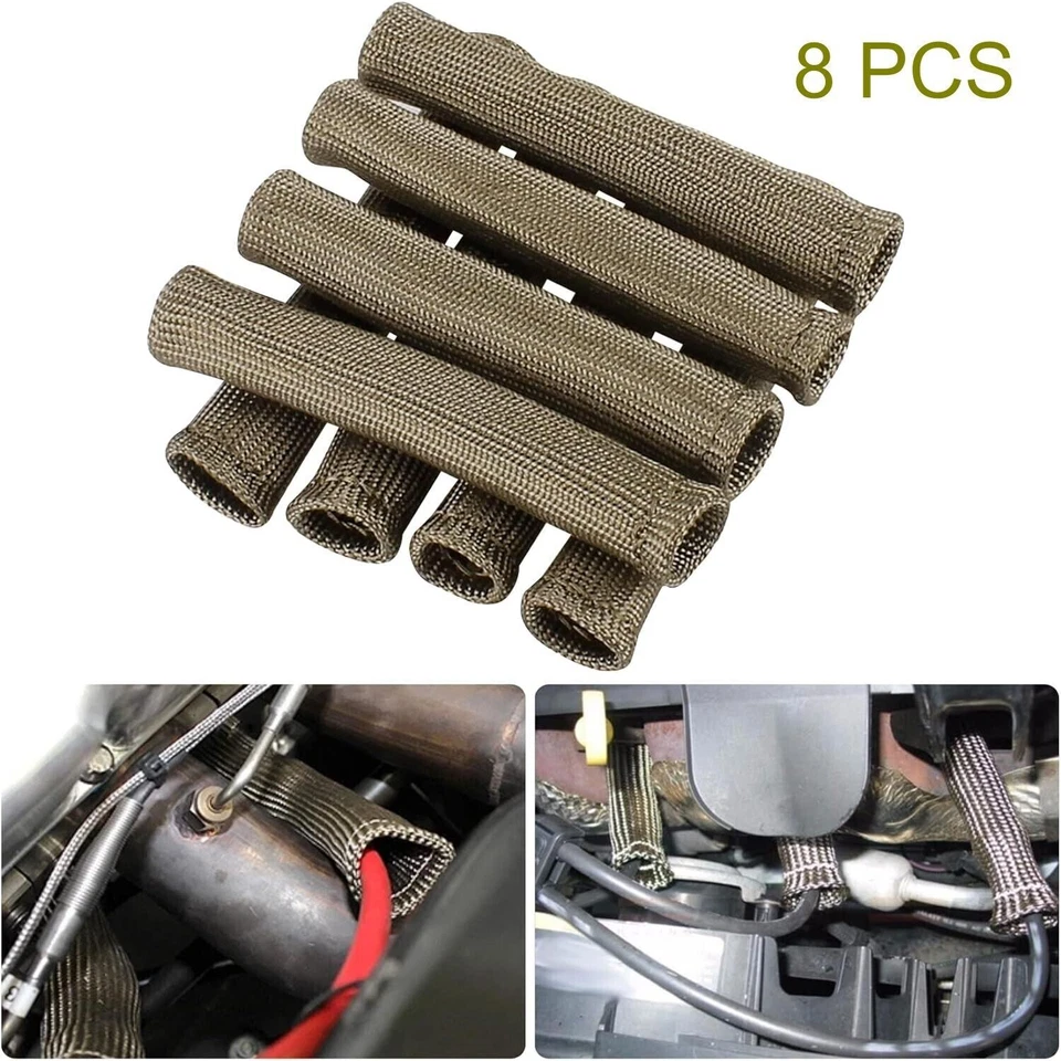 Botas de alambre de bujía protección térmica funda aislante protector térmico cubierta envoltura Foto 3 de 4