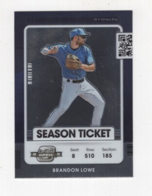 2021 PANINI CONTENDERS OPTIC - BRANDON LOWE TAMPA BAY RAYS #45