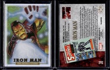 2024 Skybox Marvel Masterpieces '92 Platinum Iron Man Rainbow #38