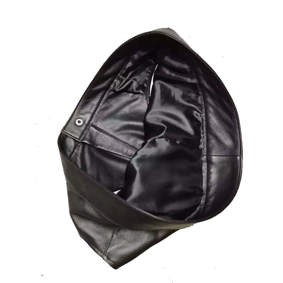 Calzoncillos de cuero de piel de oveja para hombre de cuero suave real tanga ropa interior Foto 2 de 2