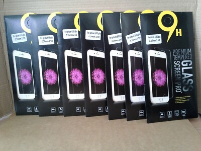 ( 7 ) 9H Premium Tempered Glass For iPhone 6 / 6S Plus. New