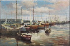 Marina Barche a Vela Porto Golfo cm. 93 x 62