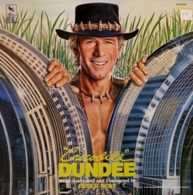 ''Crocodile'' Dundee, Original  Motion Picture Soundtrack LP: Peter Best, 1986