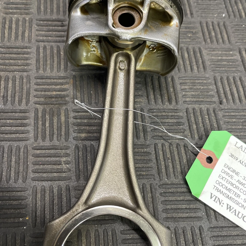 OEM 2018-2023 Audi S4 S5 SQ5 3,0 L motor pistón derecho y varilla de conexión Foto 4 de 4