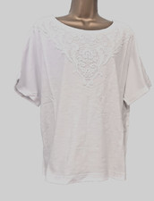 Ladies Size XL WoolOvers Pure 100% Cotton White Top BNWT New with Tags