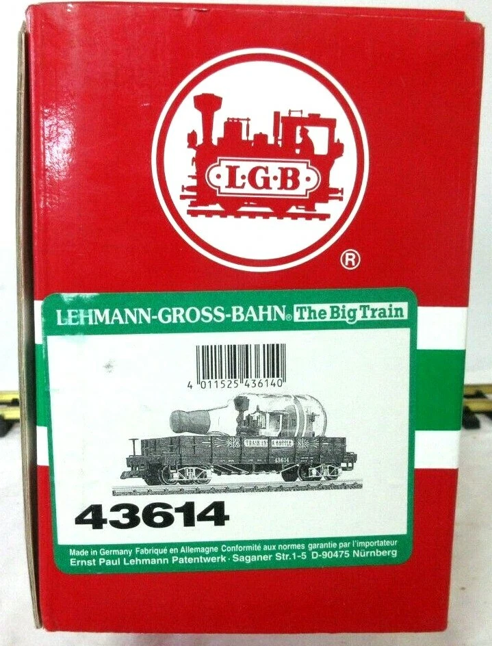 LGB 43614 TRAIN IN A BOTTLE RED FLAT CAR - Image 2 of 4