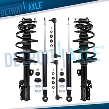 FWD Front Struts w/ Springs Sway Bars Rear Shocks for 2011 - 2014 Toyota Sienna