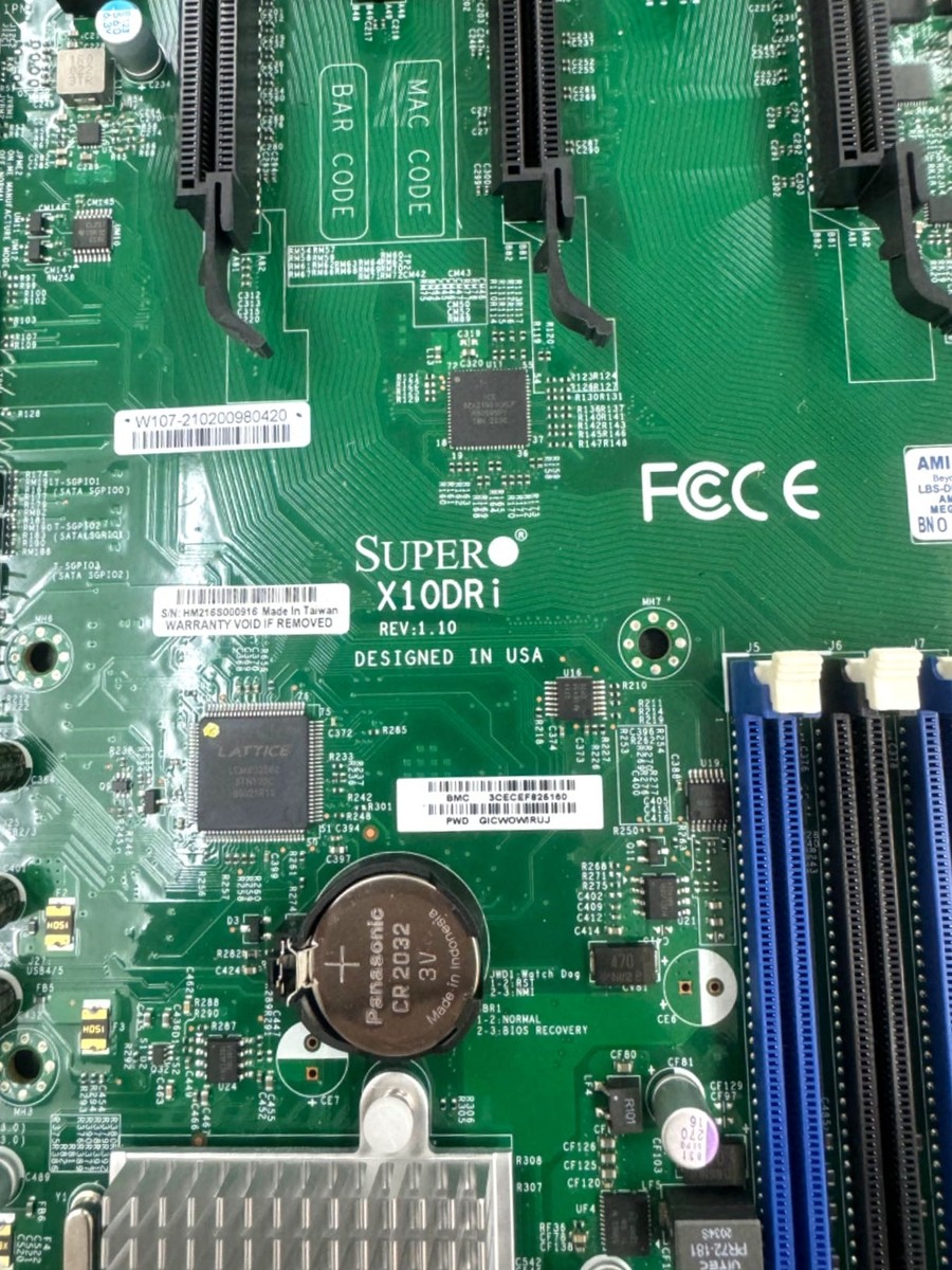Supermicro X10DRi LGA 2011-3 DDR4 ATX w 2x E5-2678v3 Xeon