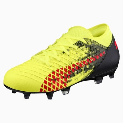 PUMA Unisex Kids' Future 18.4 Jr Firm Ground/Artificial Ground Soccer Shoe Yello