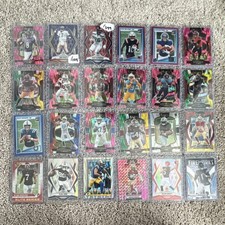 NFL Football 24 Card Lot parallels, silvers, and numbered 