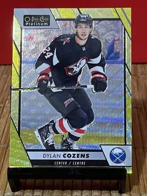 2023-24 OPC O-Pee-Chee Platinum Neon Yellow Surge Dylan Cozens Sabres #171