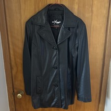 Vintage Wilson Maxima Leather Jacket Black Authentic Leather Size Large