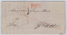 Baden 1842 Vorphila Falth&uuml;lle mit rotem L2 KORK 242