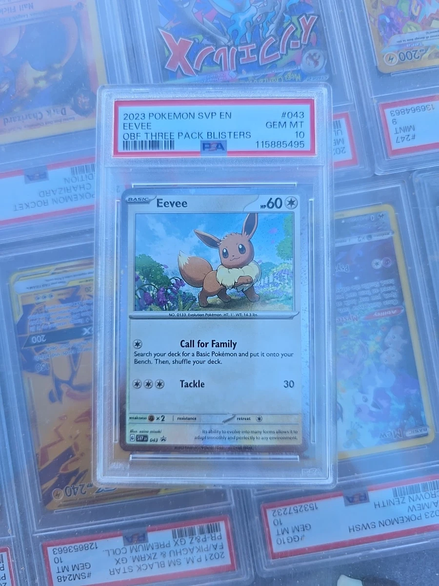 Eevee Pokémon TCG Professional Sports Authenticator (PSA) Grade 10
