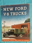 1934 FORD V-8 TRUCKS "EXPRESS STAKE PANEL PLATFORM+" Truck Dealer Sales Brochure
