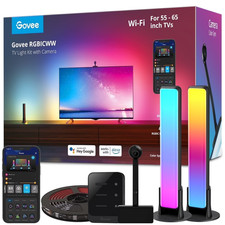 Govee RGBICWW TV Light Kit,1080p Color sense Camera, 2 LED RGB light bar