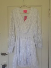 Lily Pulitzer Christiana Dress- Size 6- White long sleeve
