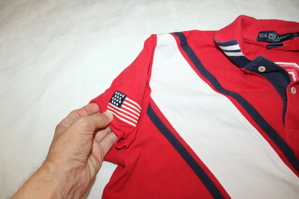 EE. UU. Polo Assn. Polo hombre slim fit manga corta talla XL pony logo - Imagen 4 de 4