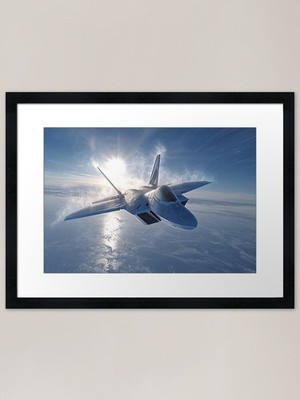 Arctic Shadow Intercept Framed Art  Framed Wall Art Poster Canvas Print Picture