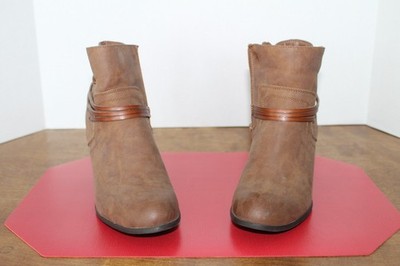 Madden Girl Ankle Boot Brown Suede Size 9M