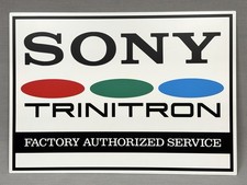SONY Trinitron CRT TV Authorized Repair Sign Ad Store Display Television Shop