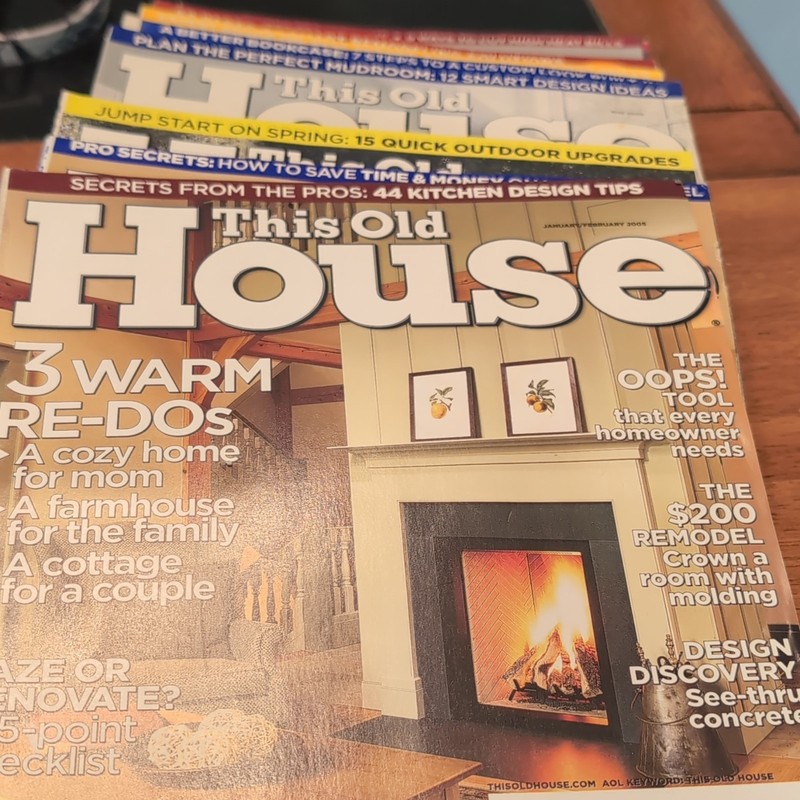 This Old House Illustrated Magazine Jan/Feb 2005 Home Improvement Tom Silva