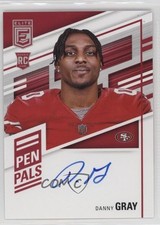 2022 Panini Donruss Elite Pen Pals Blue Ink Danny Gray #PP-DG Auto zt7
