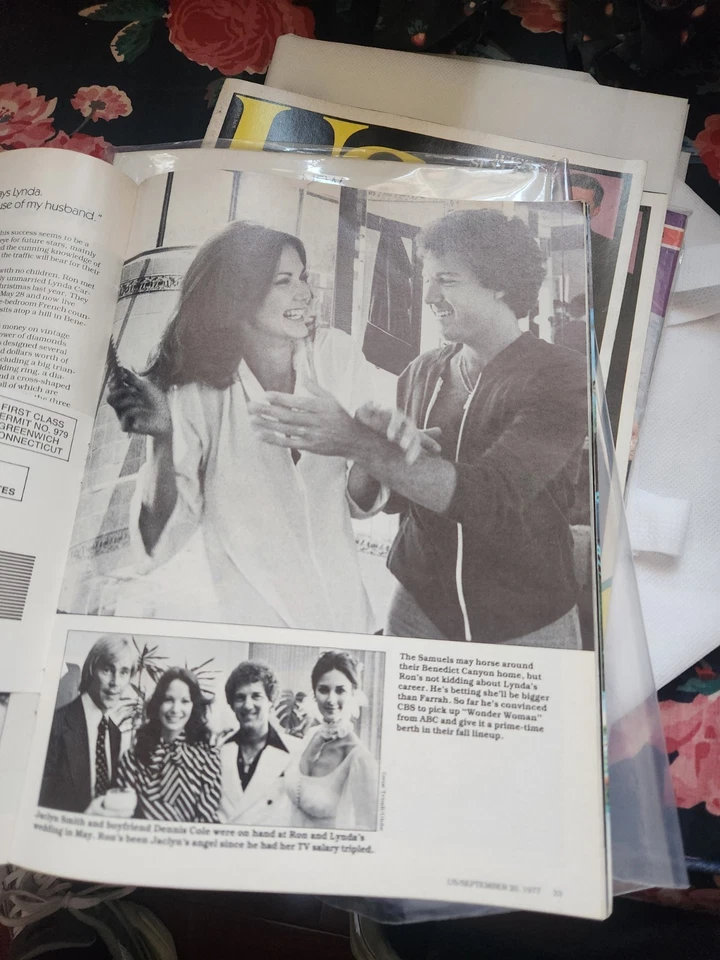 Wonder Woman , Lynda Carter , US Magazine , Sept. 20 , 1977 , Jaclyn Smith - Image 3 of 4