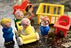 Vintage 1980s Fisher-Price Little People Play Family Nursery Set #761 Complete