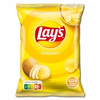 (28,57€/1Kg) Lay's Gesalzen, Kartoffelchips, 35G Beutel