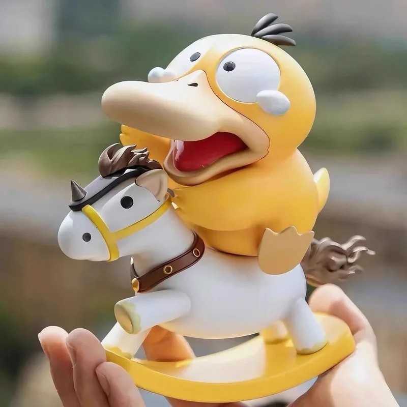Pokemon Psyduck Rocking Horse Model Doll Holiday Surprise Gift