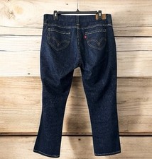 Levi's 545 Low Straight Crop Denim Blue Jeans Size 10