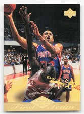 1995-96 UPPER DECK #156 GRANT HILL ELECTRIC COURT