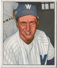 1950 Bowman #160 Mickey Harris Washington Senators EX