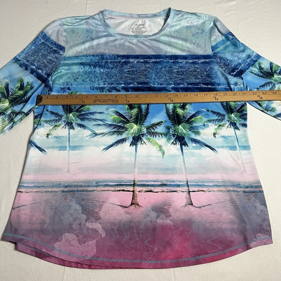 Мужская футболка для рыбалки с длинным рукавом Silver Bait XL эластичная пляжная тема - Изображение 2 из 4