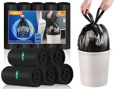 15l M&uuml;llbeutel klein schwarz 1 St&uuml;ck (160er Pack), schwarz-15l-160 Beutel-Griff