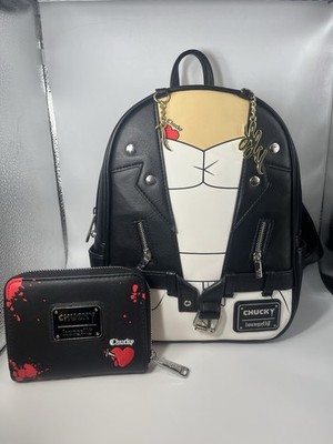 Bride Of Chucky Loungefly Mini Backpack and Matching Wallet Set