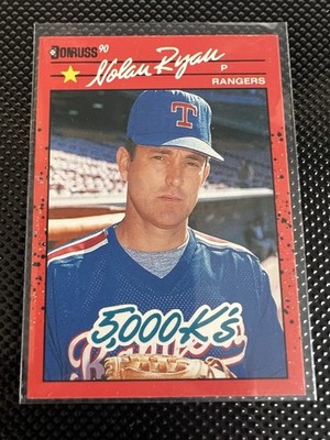 1990 Donruss - Nolan Ryan #665 5000 K's Front & King of Kings Back