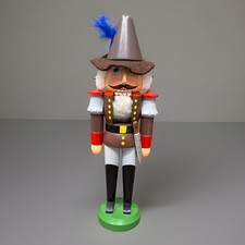 Vtg Expertic Original Erzgebirge GDR Nutcracker 11” German Wooden Soldier read