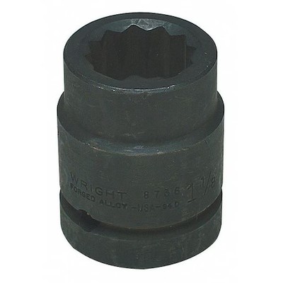 Wright Tool 8748 1'' Dr, 1-1/2'' Size, Sae Impact Socket, 12 Pts