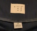 NWT Pants New Day 12 Black Pleated Straight Leg Blue Dress Trousers — photo 7