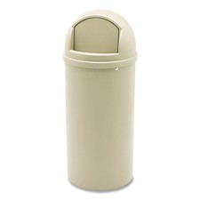 Rubbermaid Commercial 816088BG 15 gal. Marshal Classic Container - Beige New