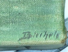 Ölgemälde Bergwelt gerahmt signiert Holzrahmen Keilrahmen Bild antik WEITERE !