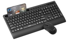 seenda Bluetooth Keyboard and Mouse Combo, Multi-Device Ergonomic Keyboard Mo...