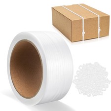Banding Strapping, Pallet Strapping, Packaging Coil, 492' Length1/2 Width, Bo...