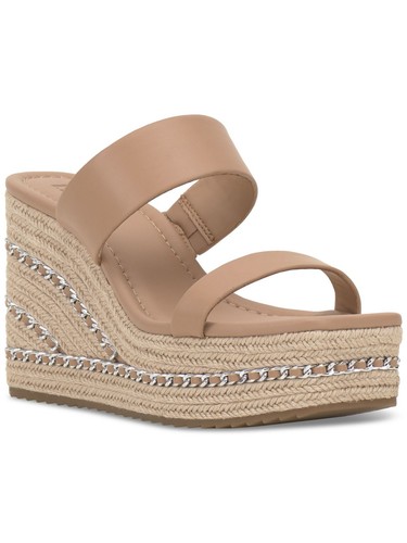 INC Womens Beige 1-1/2" Chain Platform Nylana Wedge Espadrille Shoes 9.5 M