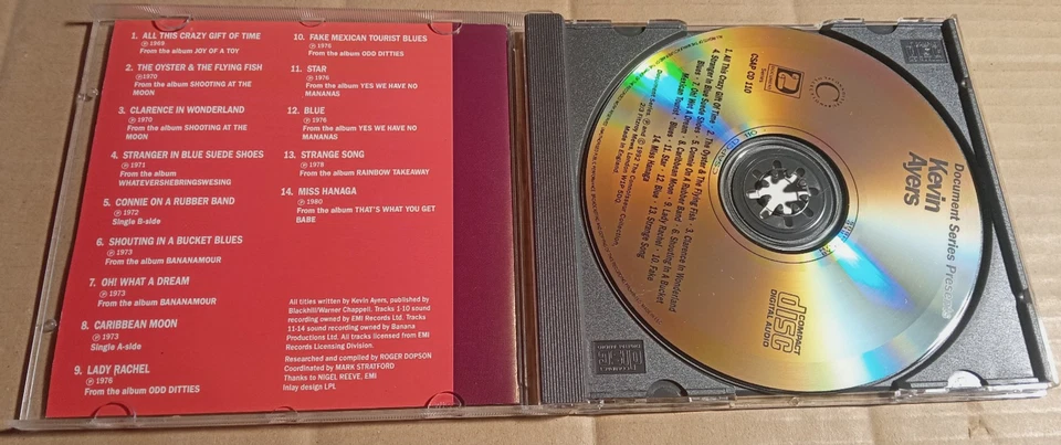 Kevin Ayers – Document Series Presents -  CD -   (JGD503) - Bild 2 von 2