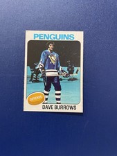 1975/76 OPC Hockey Dave Burrows Card # 186 In Excellent Condition