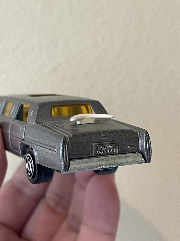 复古 20 世纪 90 年代 Majorette 凯迪拉克弹力豪华轿车法国制造 — 第 3/4 张图片